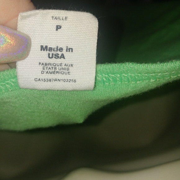 American Apparel Neon × TWLOHA | Bright Green Hope is Real Tank Top Small - Picture 7 of 8